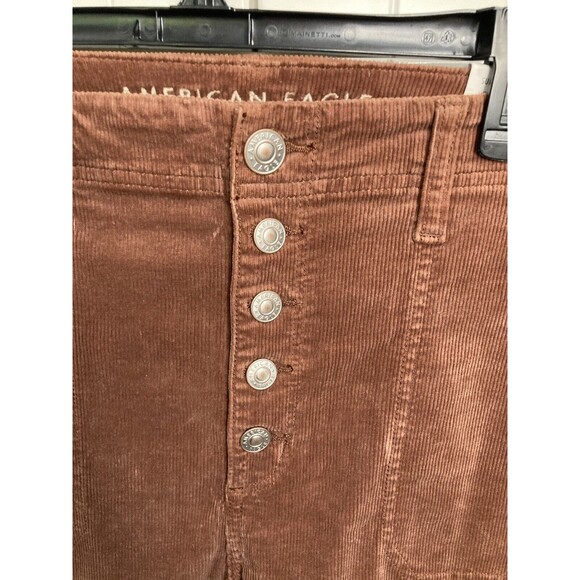 American Eagle Curvy Hi-Rise Corduroy Jeggings Size‎ 16 Short (33W) Buttonfly - Picture 2 of 6
